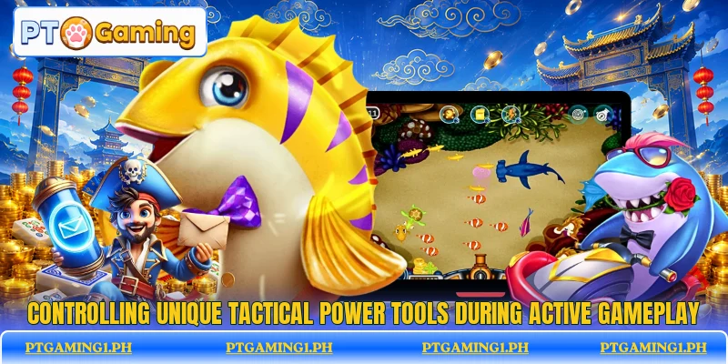 Controlling unique tactical power tools during active gameplay Controlling unique tactical power tools during active gameplay