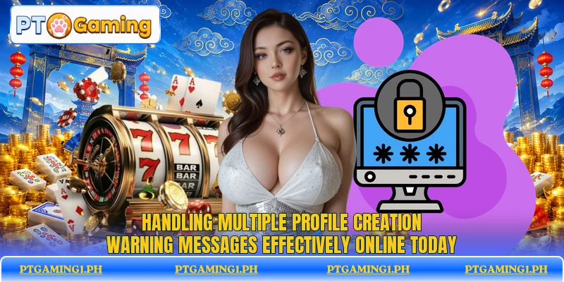 Handling multiple profile creation warning messages effectively online today Handling multiple profile creation warning messages effectively online today